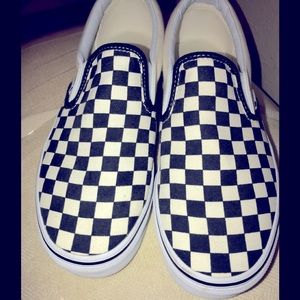 Unisex Vans Classic Checkerboard Slip-On Shoes